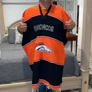 NFL Denver Bronco Graphic Poncho
